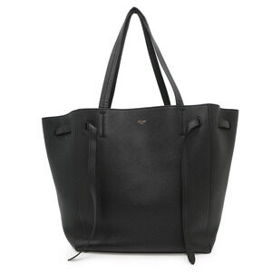 Celine Cabas Phantom Leather Tote Bag Black